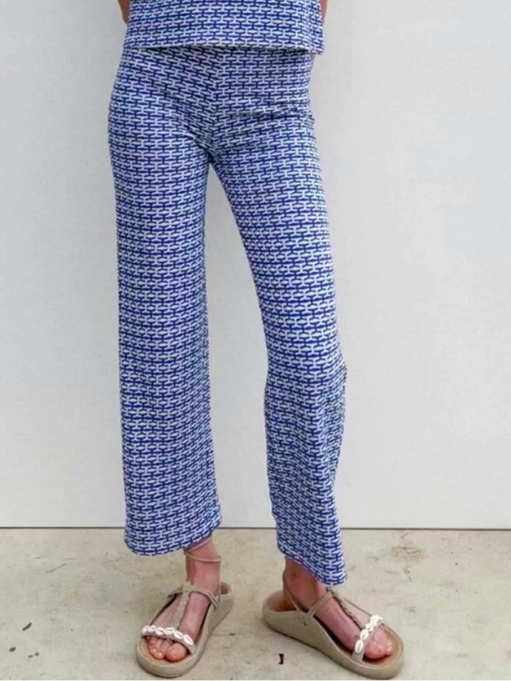 Zara Retro Jacquard Pants